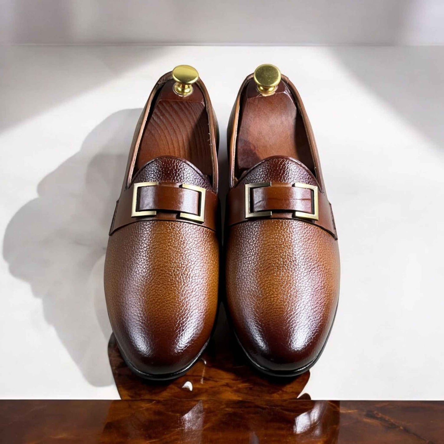 Mustard moccasin handmade leather shoes – premium all-leather slip-on casual loafers with soft sole and timeless craftsmanship for men