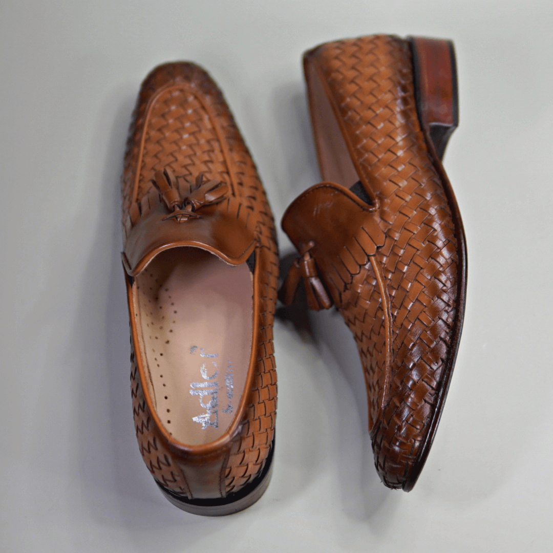 These finely crafted, handmade leather shoes bring elegant style and comfort to your everyday look. They are made from premium quality leather to provide unparalleled durability and long-lasting wear. With their luxurious stitch detailing and exquisite craftsmanship, the shoes promise a level of prestige and sophistication that will elevate any outfit.

PRODUCT FEATURES

● Upper: 100% Original Leather
● Sole: 100% Original Leather Sole
● Lining: Anti-bacterial  Leather lining 
● Warranty: 3-Month Repair War