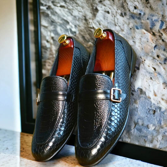 With our unique -Fishati Black you'll have a timeless look that will last the test of time. Whether you're looking to dress up or down, these shoes make it easy to do both with style and ease. Get ready to take your wardrobe to the next level with -Fishati BLACK!!

PRODUCT FEATURES

● Upper: 100% Original  Leather
● Sole: 100% Original  Leather Sole
● Lining: Anti-bacterial Leather lining 
● Warranty: 3-Month Repair Warranty

