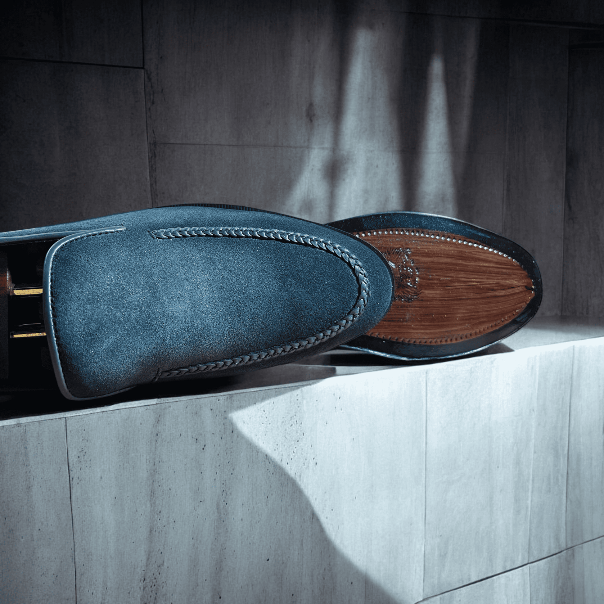 Introducing the Slate Luxe Suede Moccasins, where sophistication meets comfort. Crafted from premium grey suede, these handmade moccasins exude elegance with every step. The soft, supple leather molds to your feet, providing a perfect fit and unparalleled comfort. 