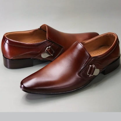 Our handmade leather shoes provide a timeless look and unparalleled comfort. Crafted from premium quality leather, our shoes are durable and reliable, ensuring you'll look smart and stylish no matter the occasion. Hand stitched for a flawless finish, these shoes are designed to last for years to come. With their classic design and soft, flexible sole, our handmade leather shoes are perfect for formal events or everyday wear. An investment in quality, these shoes make for the perfect way to accessorize any o