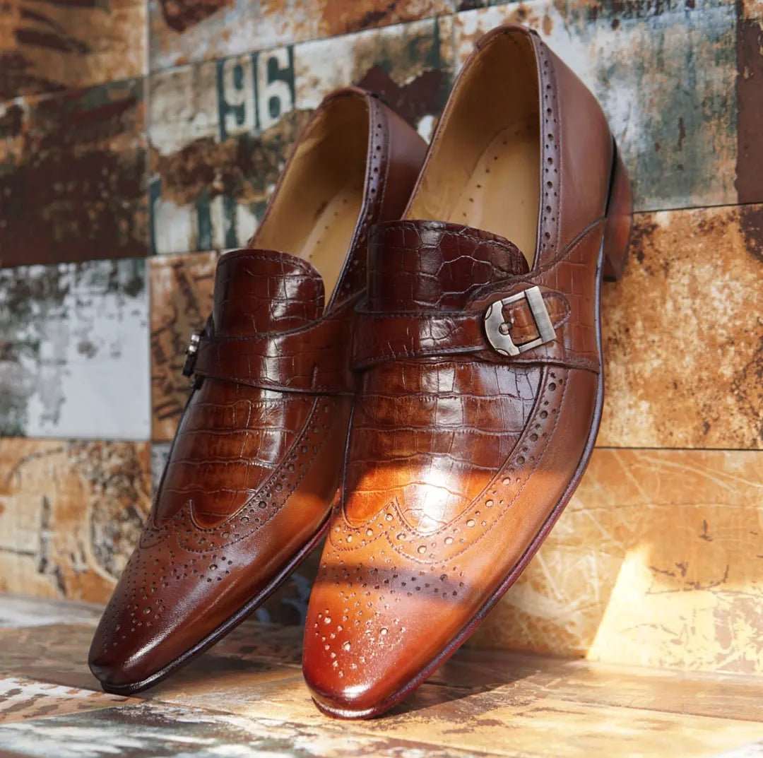 AS 2600 -Brotachi- Adler Shoes Makes Pakistan Best Handmade Leather Shoes.● Upper: 100% Original Aniline Leather ● Sole: 100% Original Cow Leather Sole ● Lining: Anti-bacterial lining with added comfort ● Warranty: 3-Month Repair Warranty