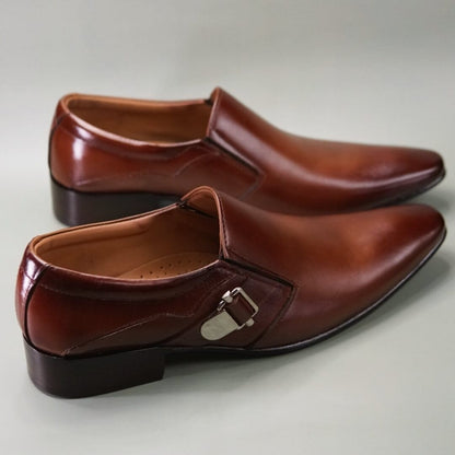 Our handmade leather shoes provide a timeless look and unparalleled comfort. Crafted from premium quality leather, our shoes are durable and reliable, ensuring you'll look smart and stylish no matter the occasion. Hand stitched for a flawless finish, these shoes are designed to last for years to come. With their classic design and soft, flexible sole, our handmade leather shoes are perfect for formal events or everyday wear. An investment in quality, these shoes make for the perfect way to accessorize any o